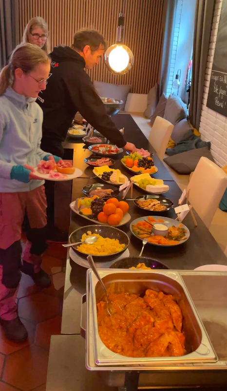 Das Restaurant Käthe-Ring baute uns ein leckeres Büfett auf.